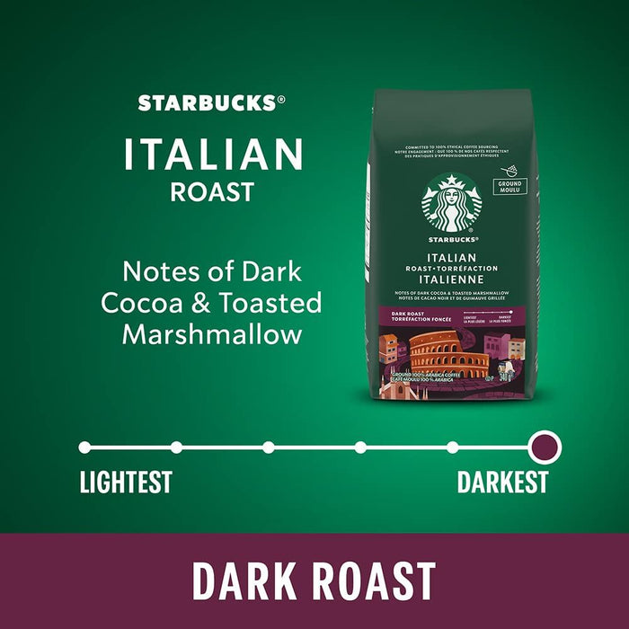 Italian Roast, Dark Roast Ground Coffee, 340g/12oz