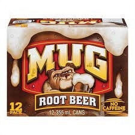 MUG Root Beer, 355mL/12 floz Each 12 Cans