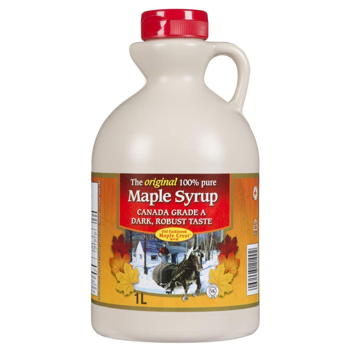 Old Fashioned Maple Crest Maple Syrup 1L {Canadian Product}