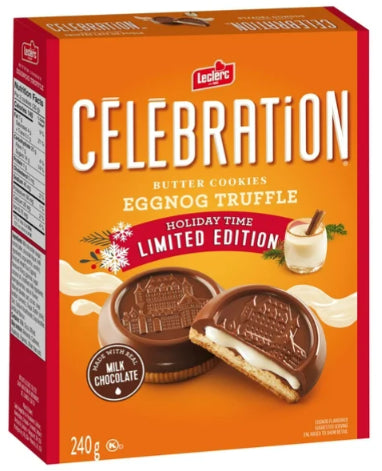 Celebration Eggnog Truffle Milk Chocolate Cookies, 240g