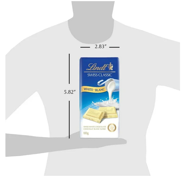 Lindt SWISS CLASSIC White Chocolate Bar, 100g