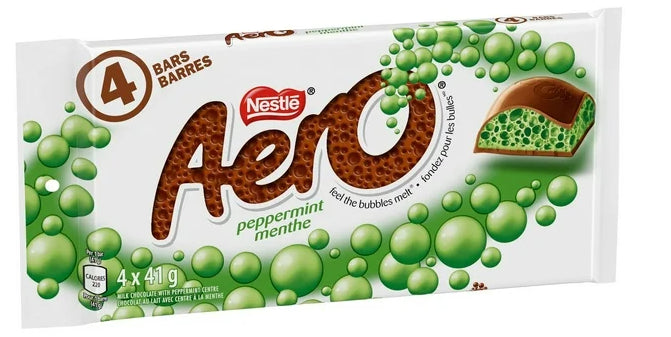 Nestle Aero Peppermint Bubble Bar, 4 x 41g, 164g