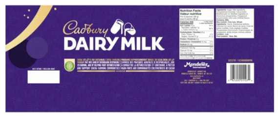 Cadbury Dairy Milk Chocolate Bar, Novelty Size, Holiday Gifts, Holiday Chocolate, 850g