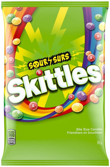 Skittles Sours Gummy Candy 151g Each 3 Bags