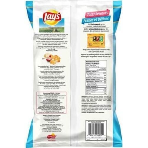 Lay's Barbecue Lightly Salted Potato Chips, 235g/8.3oz. - CanadaGrocery