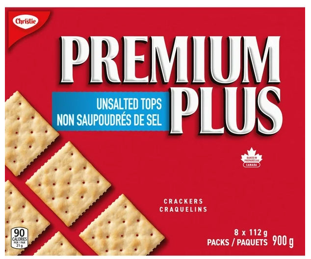 Premium Plus Unsalted Tops Crackers, 900g