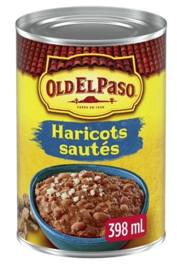 Old El Paso Mexican Refried Beans, Pinto Beans, 398 mL