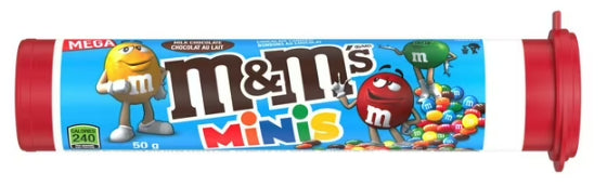 M&M's Minis Milk Chocolate Candes, Tube, 50g