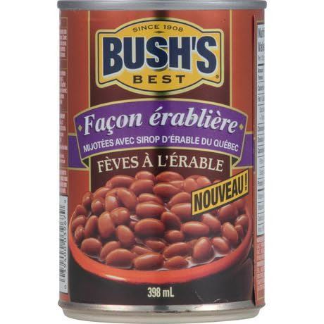 Bush's Best Maple Style Baked Beans/Quebec Maple Syrup 398ml/13.5oz 12 Cans