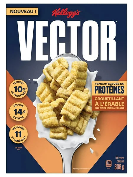 Kellogg's Vector Protein Maple Cereal, 306g