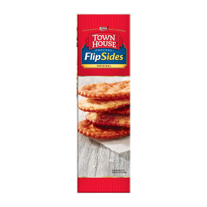 Kellogg's Town House Pretzel FlipSides Thins, Snack Crackers, 9.2oz 12 BOXES