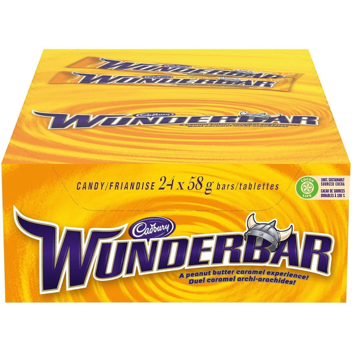 Cadbury Wunderbar Chocolate Bars 58g Each 24 Full Size Bars