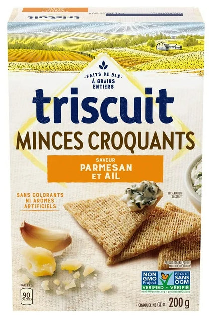 Triscuit Thin Crisps Parmesan Garlic Crackers, 200g