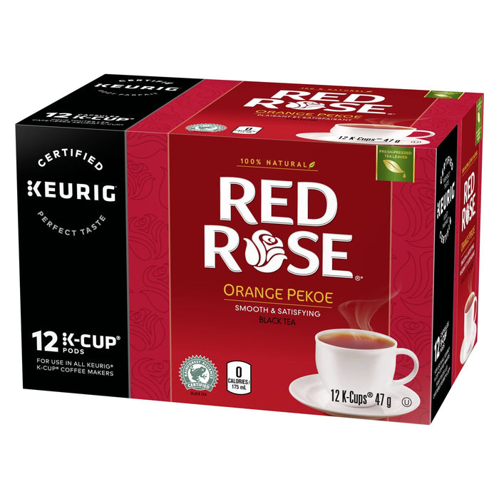 Red Rose Orange Pekoe Tea Keurig K-Cup Pods 12 Cups