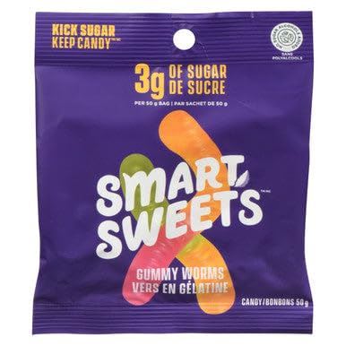 Smart Sweets Gummy Worms, 50g