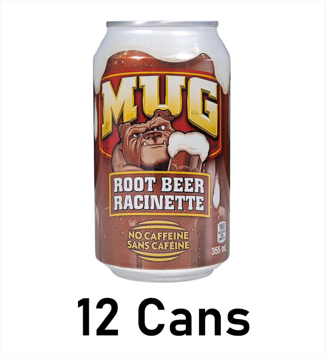 MUG Root Beer, 355mL/12 floz Each 12 Cans