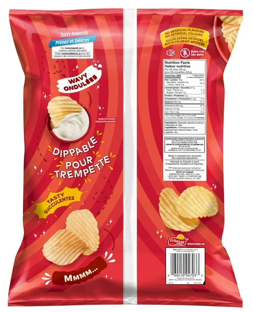 Lay's Wavy Original Potato Chips, 415g