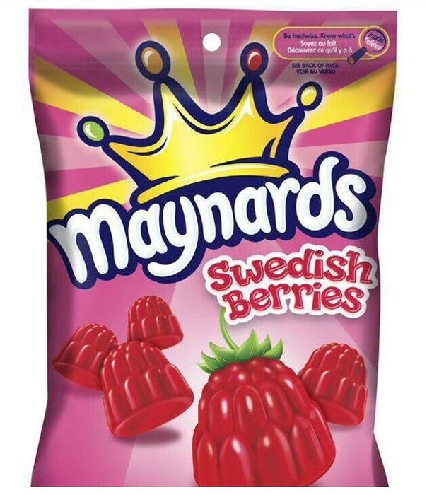 Maynards Swedish Berries Gummy Candy 154g Bag