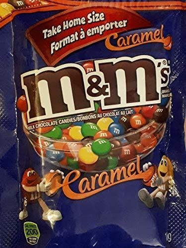 M&M's Caramel Milk Chocolate Candies, 185g/6.5oz Bag