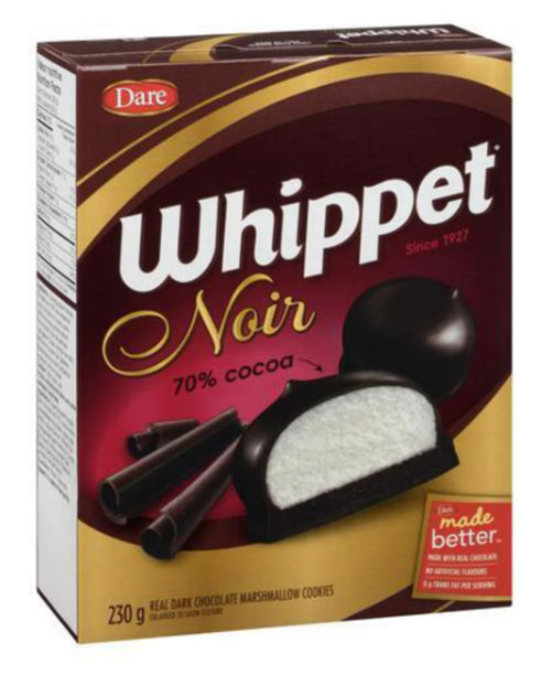 Dare Whippet Noir Cookie 70% Cocoa Dark Chocolate Original 230g
