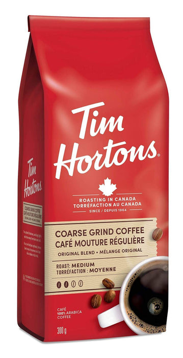 Tim Hortons Coarse Grind Original Blend 300g/11oz BAG