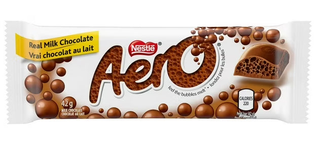 Nestle Aero Milk Chocolate Bar, 42g