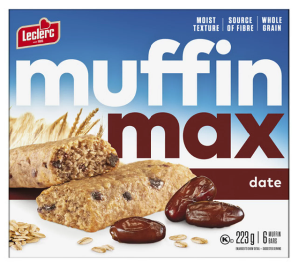Leclerc Muffin Max Bars Date 223g