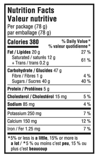 Cadbury Caramilk King Size Caramel Chocolate Bar, 78g