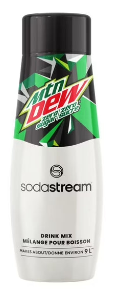 SodaStream Mountain Dew Zero Sugar Drink Mix, 440ml/14.9oz