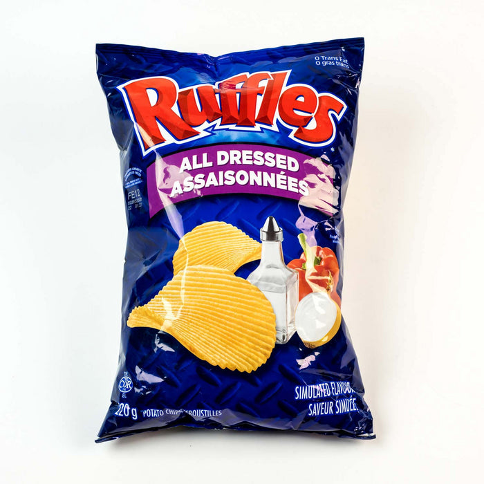 Ruffles All Dressed Potato Chips 200g Each 10 Bags