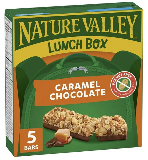 Nature Valley Lunchbox Granola Bars, Caramel Chocolate, 5ct, 130g - CanadaGroceryStore