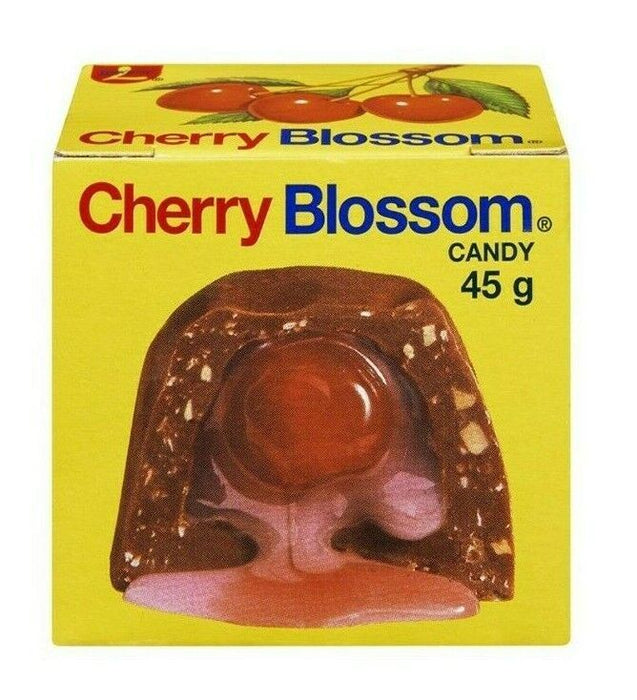 Cherry Blossom Chocolate Candy Bar by Lowney 45g Each 24 Pieces From Canada