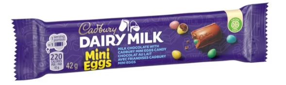 Cadbury Dairy Milk, Milk Chocolate Minis with Cadbury Mini Eggs Candy 42g