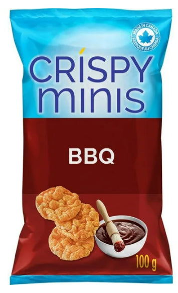 Quaker Crispy Minis BBQ Flavor Brown Rice Chips, 100g