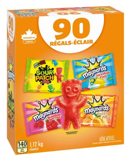 Maynards, Sour Patch Kids, Fuzzy Peach, Swedish Berries Bulk Candy 1.12kg