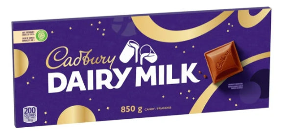 Cadbury Dairy Milk Chocolate Bar, Novelty Size, Holiday Gifts, Holiday Chocolate, 850g