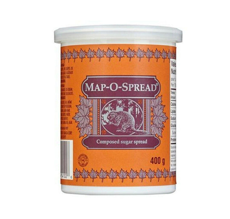 Map-O-Spread Sweet Composed Sugar Spread 400g Each 4 Containers From Canada