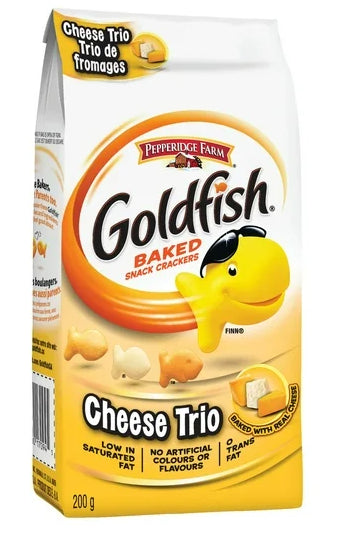 Goldfish Baked Cheese Trio Crackers, 200g