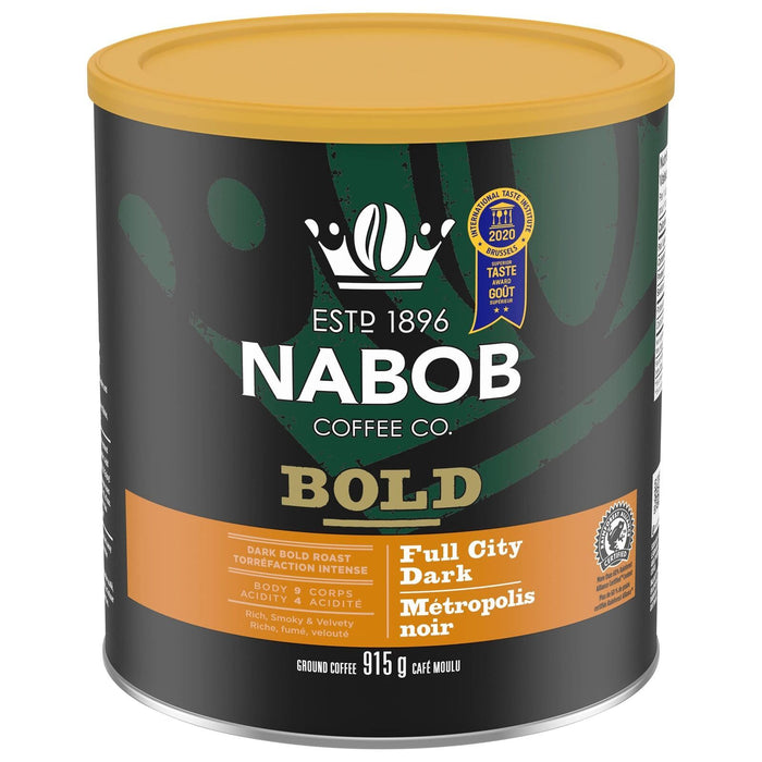 NABOB Full City Dark Ground Coffee, 915g/32.27oz 6 Containers