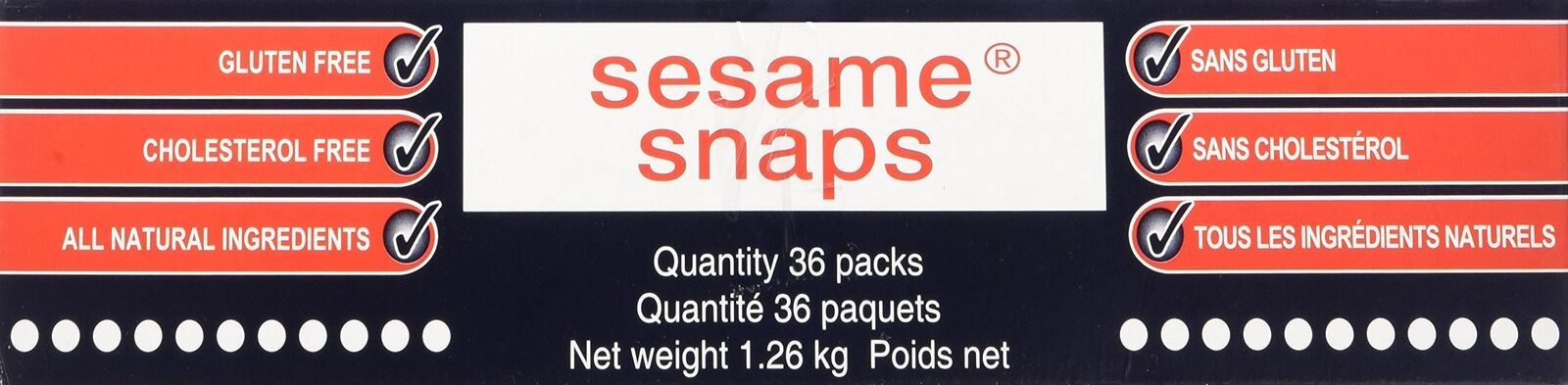 Sesame Snaps - 36 packs x 35 grams