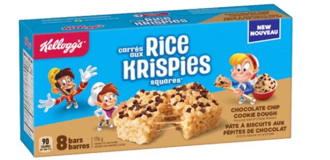 Kellogg's Rice Krispies Treats Chocolate Chip Cookie Dough 8 Count Bars 176g