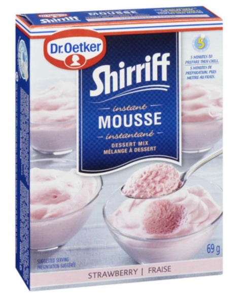 Dr. Oetker Shirriff Instant Dessert Mix Mousse Strawberry 69g