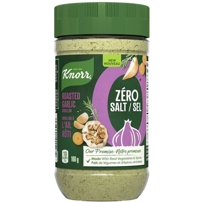 Knorr Zero Salt Roasted Garlic Bouillon, 160g/5.6 oz