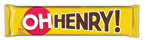 Oh Henry! Chocolate Full Size Candy Bar, 58g