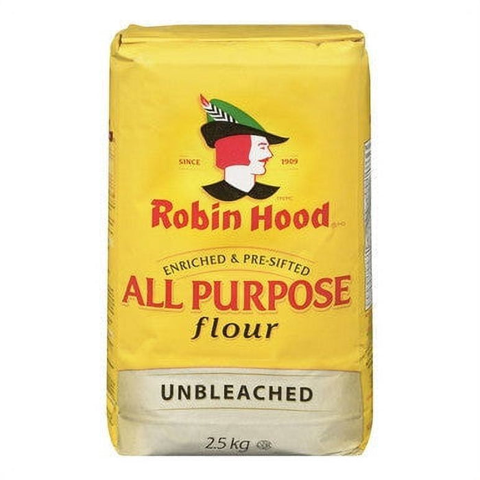 Robin Hood, Unbleached, All Purpose Flour, 2.5kg/5.5lbs