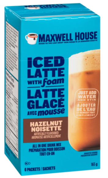 Maxwell House Iced Latte With Foam Hazelnut 165g