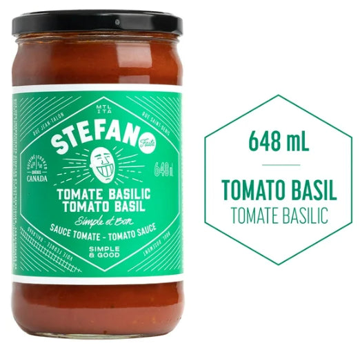 Stefano Faita Tomato Basil Pasta Sauce, 648mL