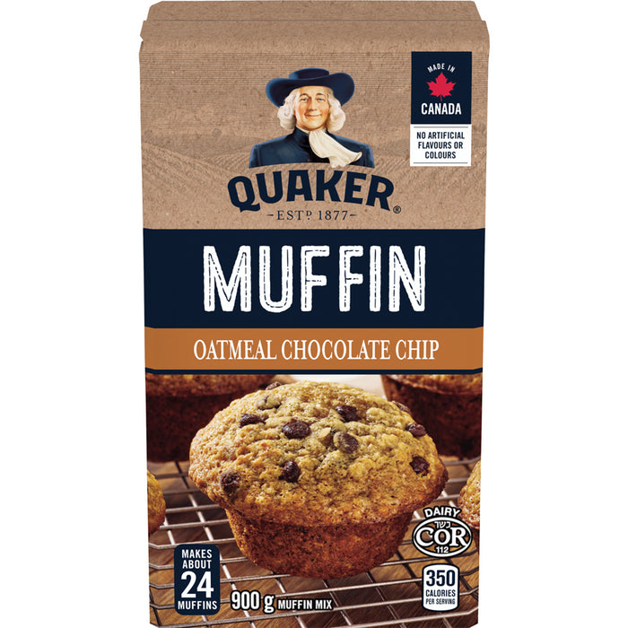 Quaker Muffin Mix Oatmeal Chocolate Chip, 900g/31oz