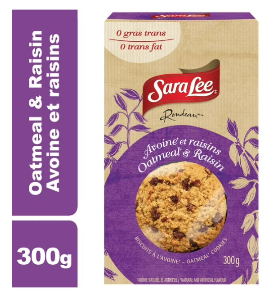 Sara Lee Oatmeal & Raisin Cookies, 300g