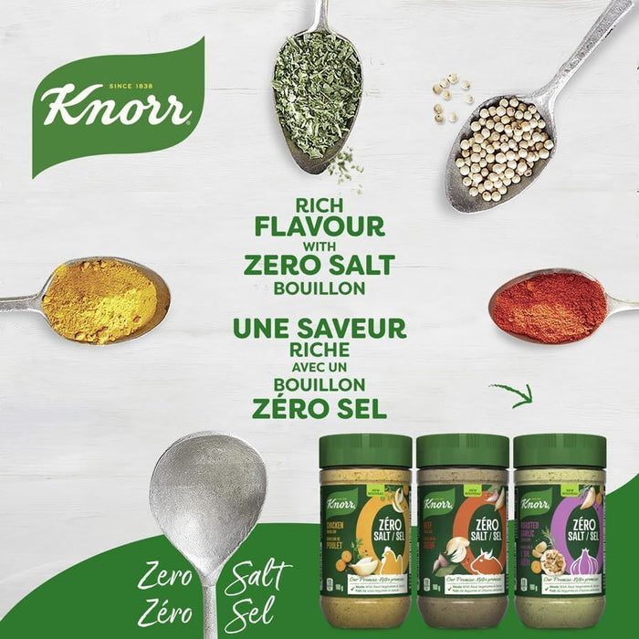 Knorr Zero Salt Roasted Garlic Bouillon, 160g/5.6 oz